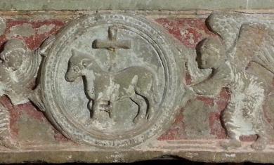 Polichromy on Bas relief - REA - Restauro e Arte